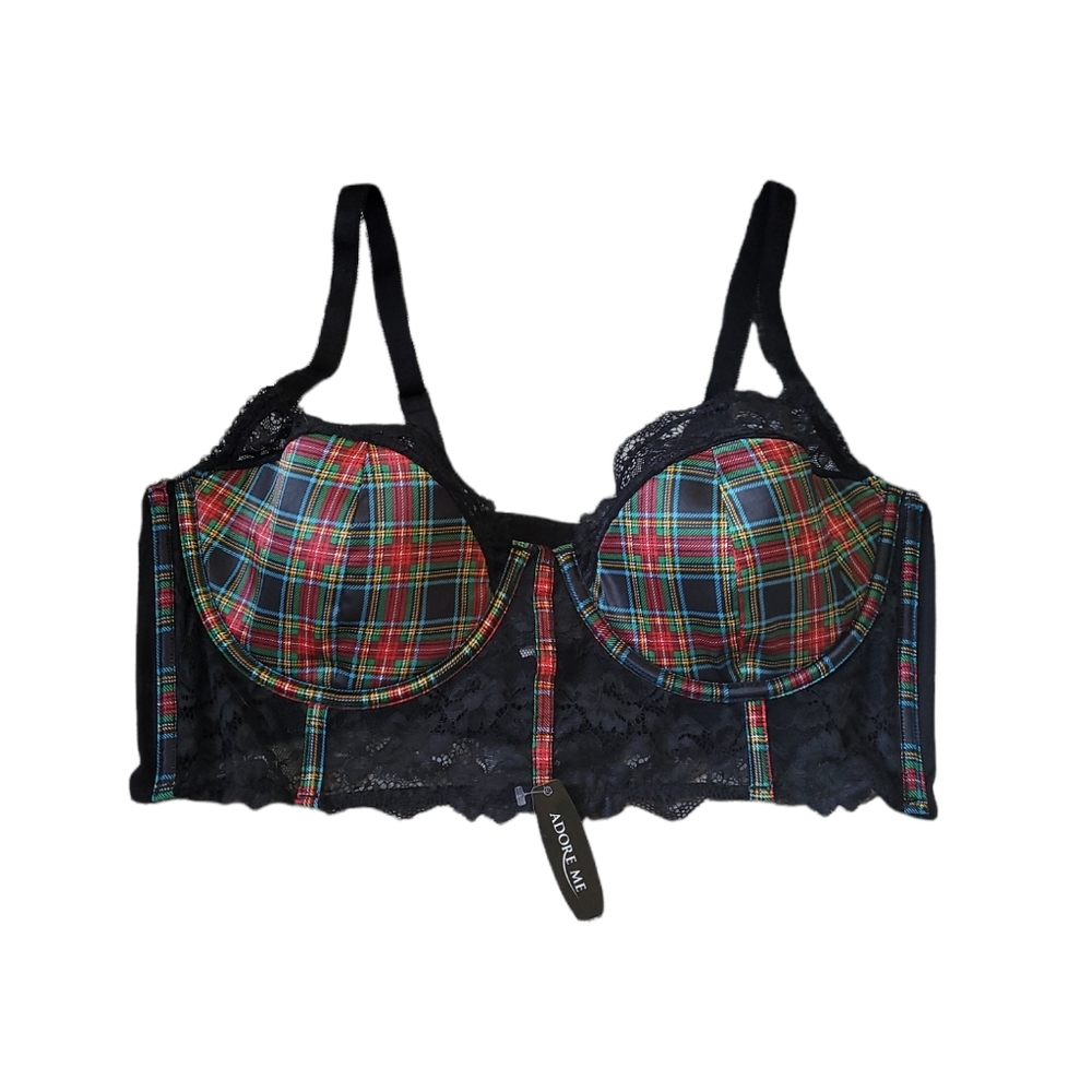 Plaid Underwire Bralette